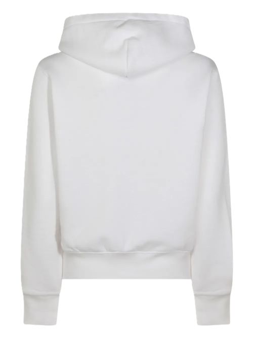 Polo Ralph LaurenFelpa con logo ricamato, zip e cappuccio Polo Ralph Lauren | 211-971699-001ARCTIC FLEECE WHITE